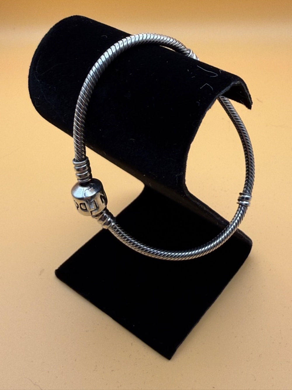 Pandora Silver-Tone Twisted Wire Bracelet- small wrist